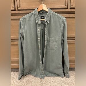 Men’s Medium Zara Demin Long Sleeve